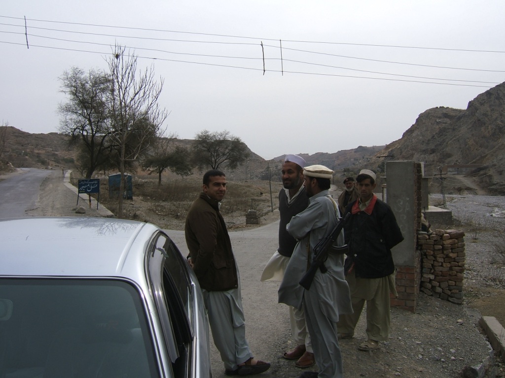 Yahya and some friends waiting to linkup with the rest of our land pirate guides