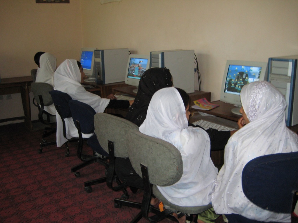 Middle School girls in Jalalabad summer 2008