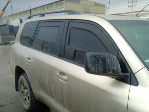 This is good to see - new armored SUV's with firing ports.  The staff officers