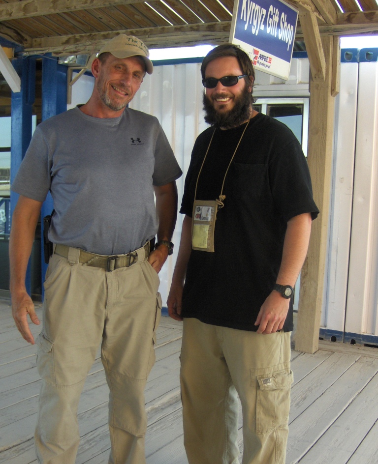 Matt DuPee and I on the boardwalk at KAF (Kandahar Airfield)