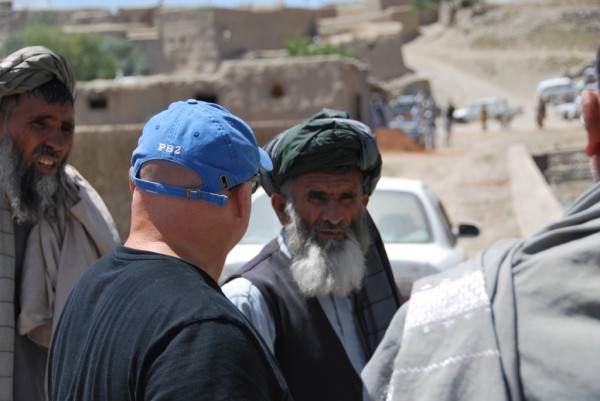 The Boss showing off his Pashto speaking ability with the locals - I am getting a complex about not mastering that damn tongue