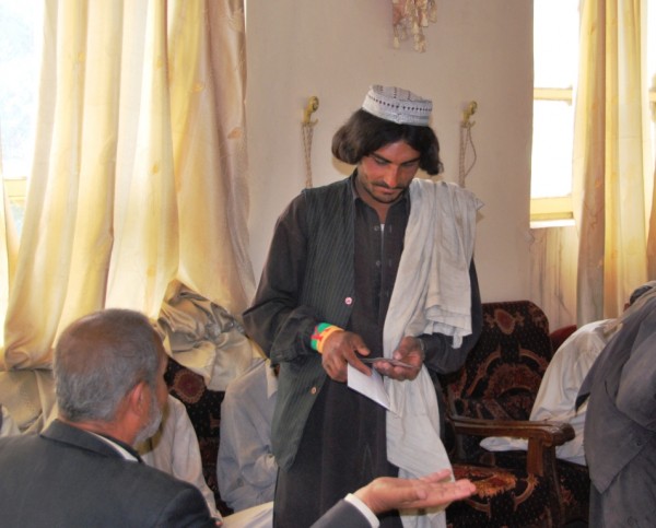 Any Afghan vets recognize this look? If this cat were driving a motorbike in Zabul Province he would be shot on sight. The bob haircut, moustache, dead eyes, and bracelets mark him as Taliban, a contract killer or both. Tim of Panjwayi made him instantly and spent a good 35 minutes trying to chat him up, shake his hand, in short let him know we know and think he's the punk. It pissed our man off good - amused the other Afghans but it is not like us to let a shitbird like this slide by.