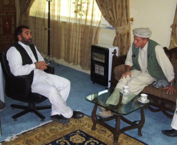 Juma Khan Hamdard, Governor of Paktia Province - important meetings should be treated exactly the same in Afghanistan as they are in America. How would it look to a state Govenor if a military commander arrived with 16 gunmen, embarked upon four Armored Praire Schooners and encased in body armor like Ivanho?