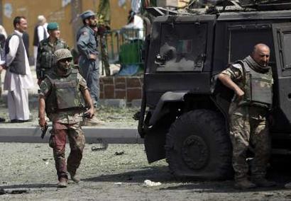 The price for failing to mentor - secure zones in key cities like Kabul can only be secure if we make them secure. The Afghan Security Forces are clearly not up to the task. This is a Reuters phot from yesterdays attack on an Italian convoy travelinig down the main road to the Kabul International Airport