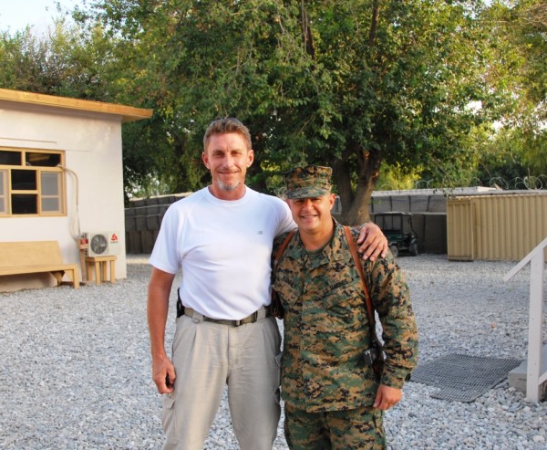 Jeff and I right after he arrived in Jalalabad