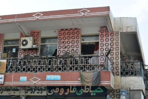 Second deck of the Nangarhar Hotel where the cover man retreated to after he was engaged by the ANP