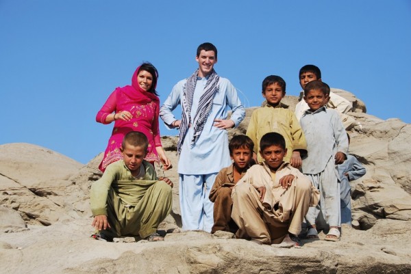 A sign of commitment; bringing your kids over for a few months to enjoy the sights, sounds and people which make Afghanistan such a cool place to work in. My son Logan and daughter Kalie outside Little Barabad, Nangarhar Province, October 2009