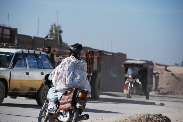 Downtown Lashka Gar - the capitol of Helmand province which is in the south. Not too crowded not 