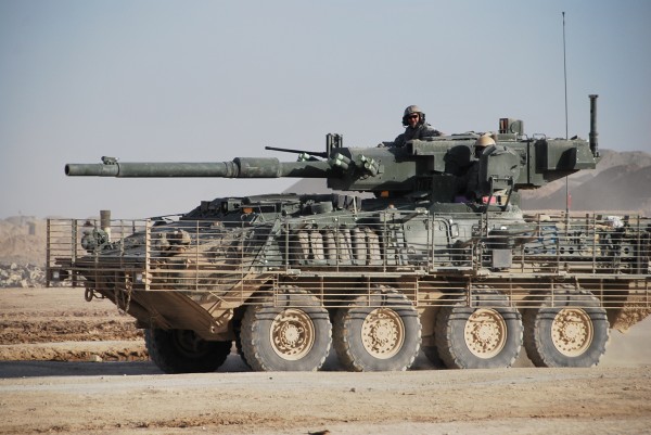 105 cannon mounted on a Stryker - that is a pretty cool looking piece of gear.  