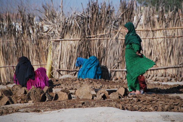 Cool pic of the day from Jbad 4 Feb 10. Local Kuchi women in a IDP camp making cow paddies. They sell the dried paddies by the sack load and it is normally used to cook nan (bread) because it burns hot and adds flavor. Sounds gross but hot out of the oven nan is delicious