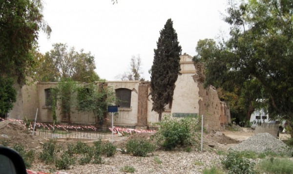 A Battalion HQ from the 201st Corps - not too much building of security walls or even a fucntional roof for the Afghan Army 