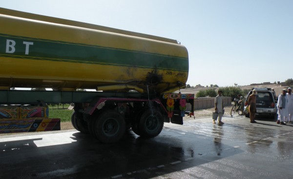 25 May - Another limpet mine attack on a fule truck traveling the Jalalabad trauck by-pass