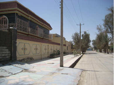 Looking south towards the Governors compound from the attackers perspective. At this point they could not move down the street due to heavy fire from Afghan security forces. 