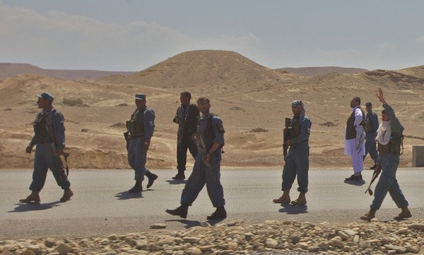 The ANP established a road block on the main Jalalabad - Torkham border road about 100 meters west of the rioting