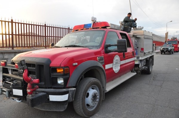 The new fire apparatus remains a big deal in Jalalabad