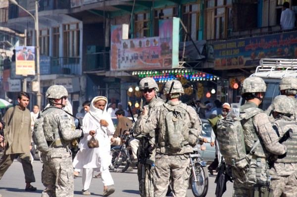 This is the first Army foot patrol I have ever seen in Jalalabad. In and of itself it is too little too late.  Protecting the people means hanging around to provide security all the time, night and day, which would make the local people veryhappy and provide enough experience for the troops to allow them to calm down and interact with the people.