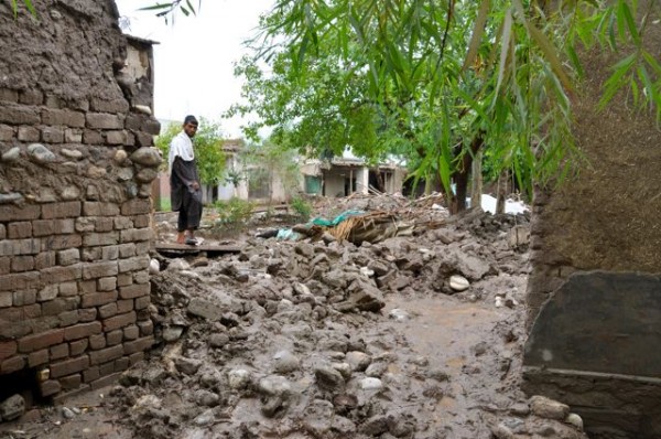 Less than two hours after the monsoon started this village was under 3 meters of swiftly moving water