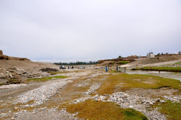 The problem - to the left and right is the main water canal for the municipal government. There are three points in the east of the city where the canal goes underground to alloe flash flood drainage. It is clear that there needs to be levees built to control the water which funnels through these chokepoints to cause so much devestation down stream