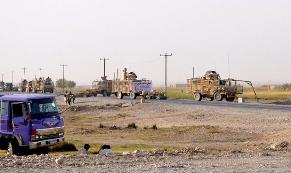 Route Clearance Package working outside of Kandahar