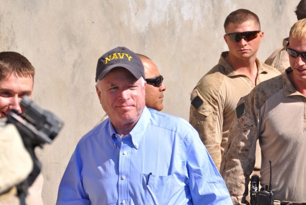 Sen John McCain in the Nawa district administrative center last month. He looks much better then he did 5 years ago when I last saw him (from a distance I do not know Sen McCain personally) and it seemed to me that the Marines enjoyed seeing Senators in an area which still sees its share of Taliban attacks