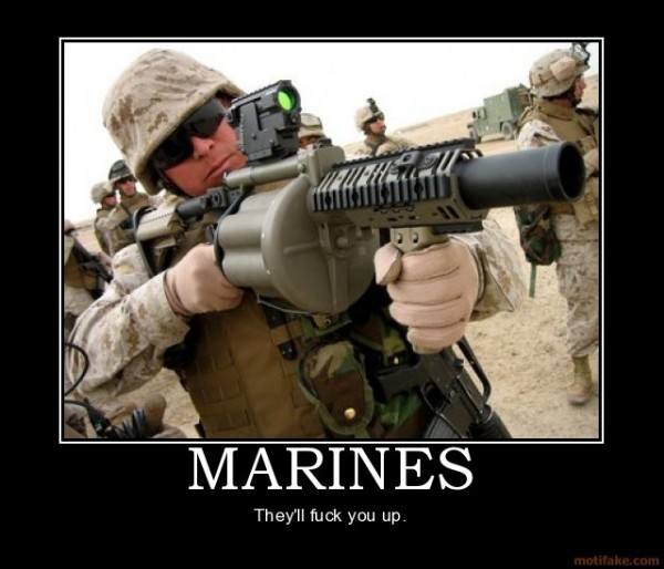 It is rumored the Pentagon is not too happy with the newest USMC recruiting poster