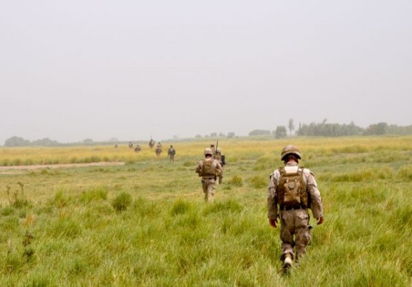 Heading out to an isolated patrol base - this picture seems timeless to me - how many times have we seen similar photos from Vietnam?