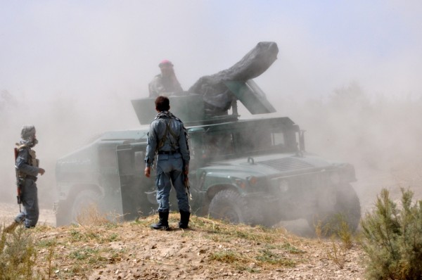 We had one armored HUMVEE with us and it didn't handle the sand any better than the Chicken Truck. The Toyota and Ford light pickups had no problems