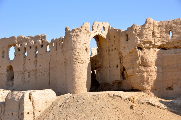 Part of the walled city in Qala Fath