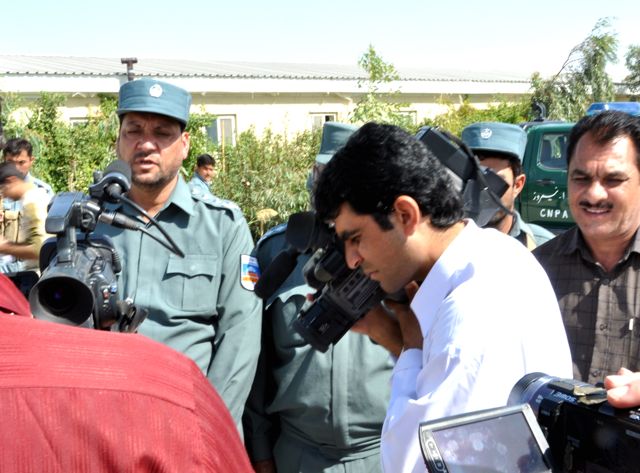 Afghan pressers are fun to watch because they appear to be utter chaos but the results are pretty professional when you watch the news on local TV stations